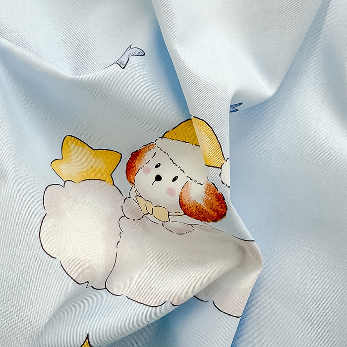 91家纺网 家纺一手货源 找家纺 良佐生活  2026年新款铂金全棉压线枕套 太空探险