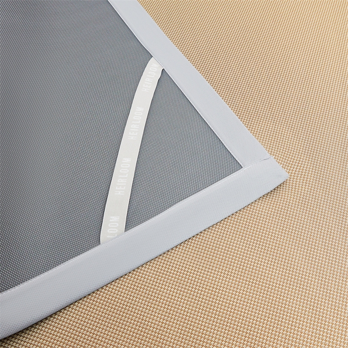 91家纺网 家纺一手货源 找家纺 雯豆家纺 2026春夏新款碳光冰丝席子三件套加厚三明治冰丝软席平铺席凉席席子 千鸟格-绑带款-香槟金