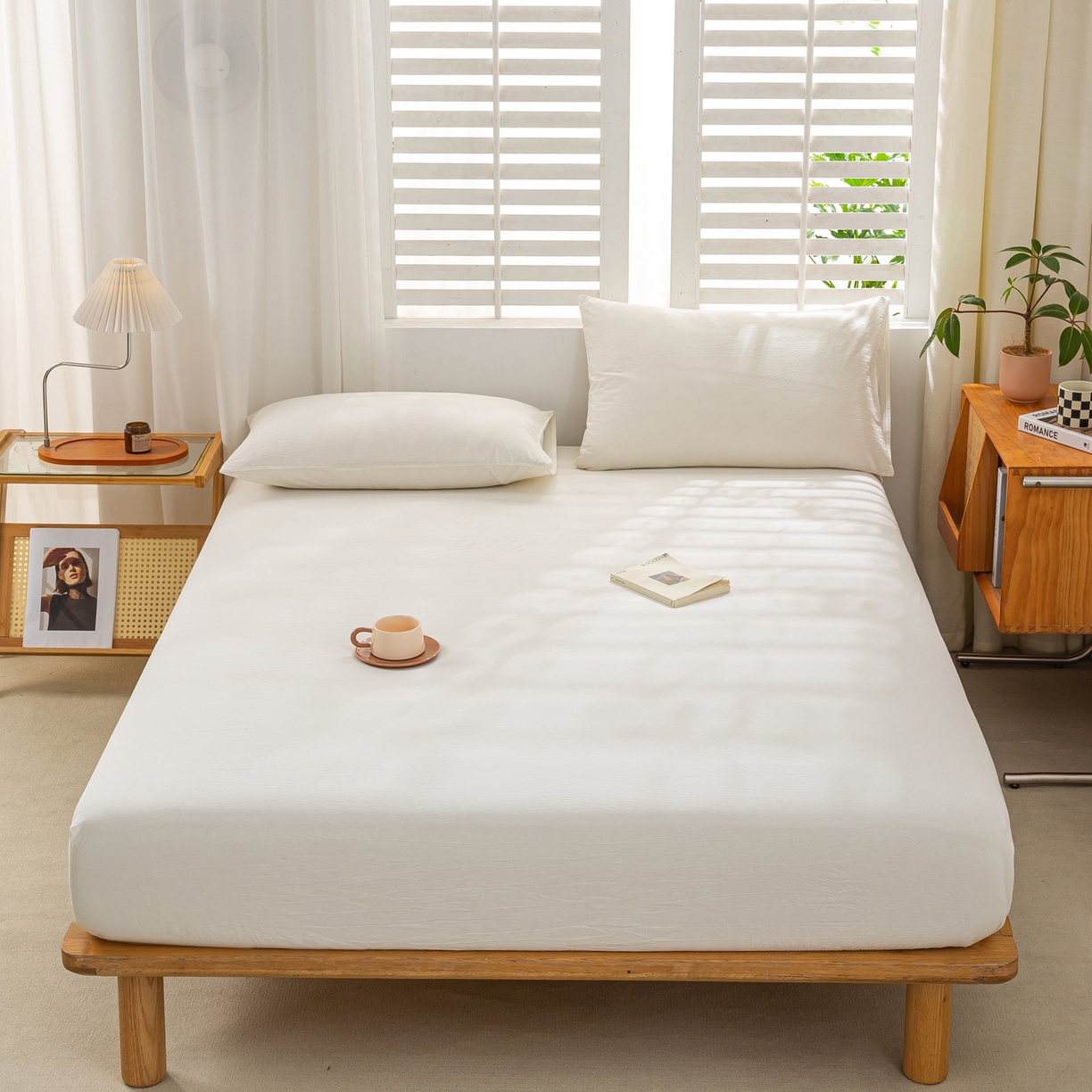 91家纺网 家纺一手货源 找家纺 （总）恋人优选 2026新款全棉纯棉水洗棉单床笠床笠单件