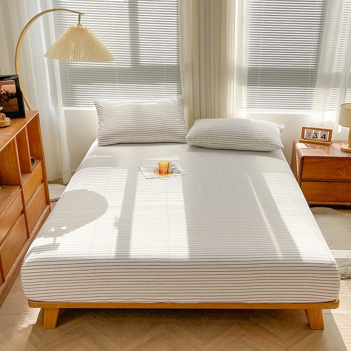 91家纺网 家纺一手货源 找家纺 （总）恋人优选 2026新款全棉纯棉水洗棉单床笠床笠单件