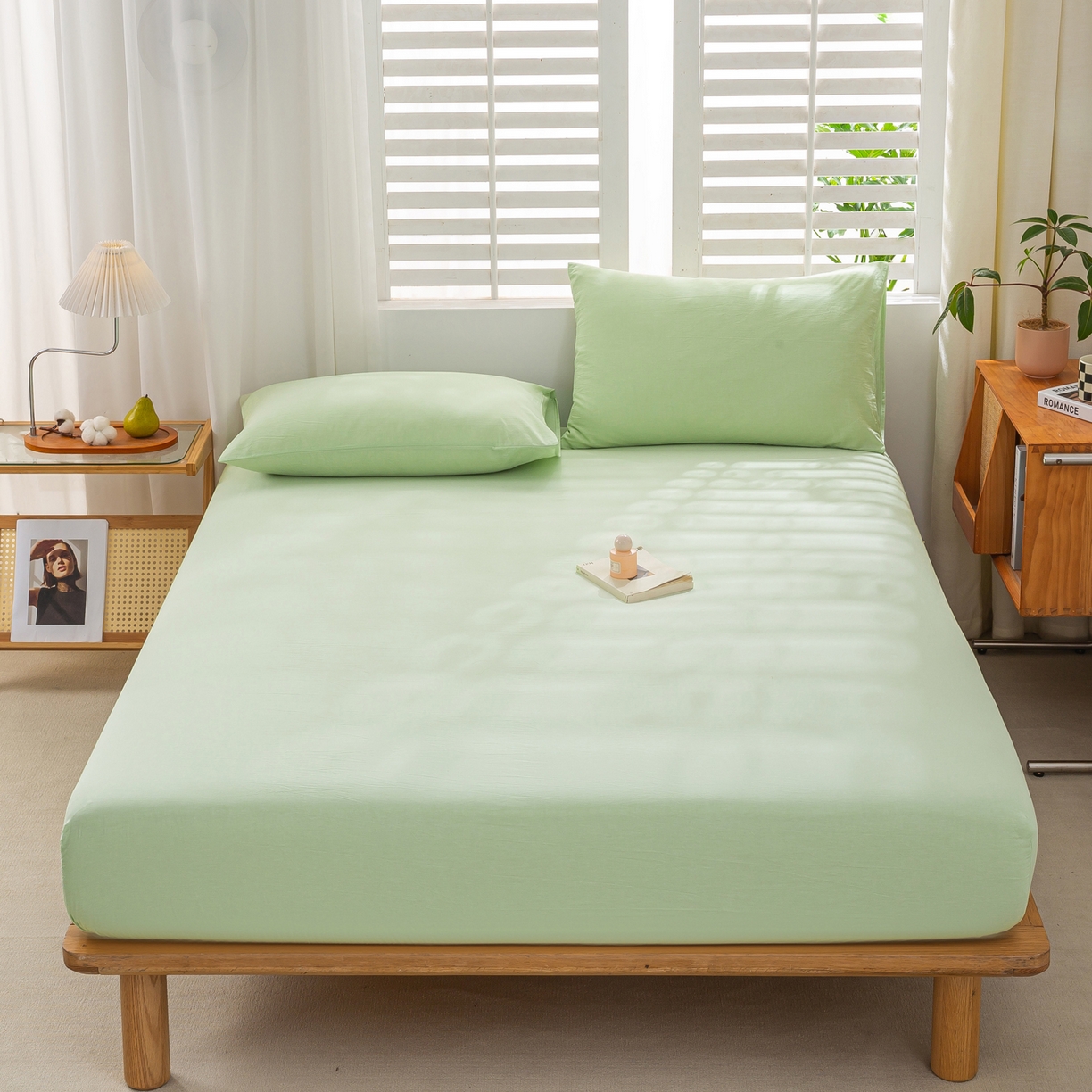 91家纺网 家纺一手货源 找家纺 （总）恋人优选 2026新款全棉纯棉水洗棉单床笠床笠单件