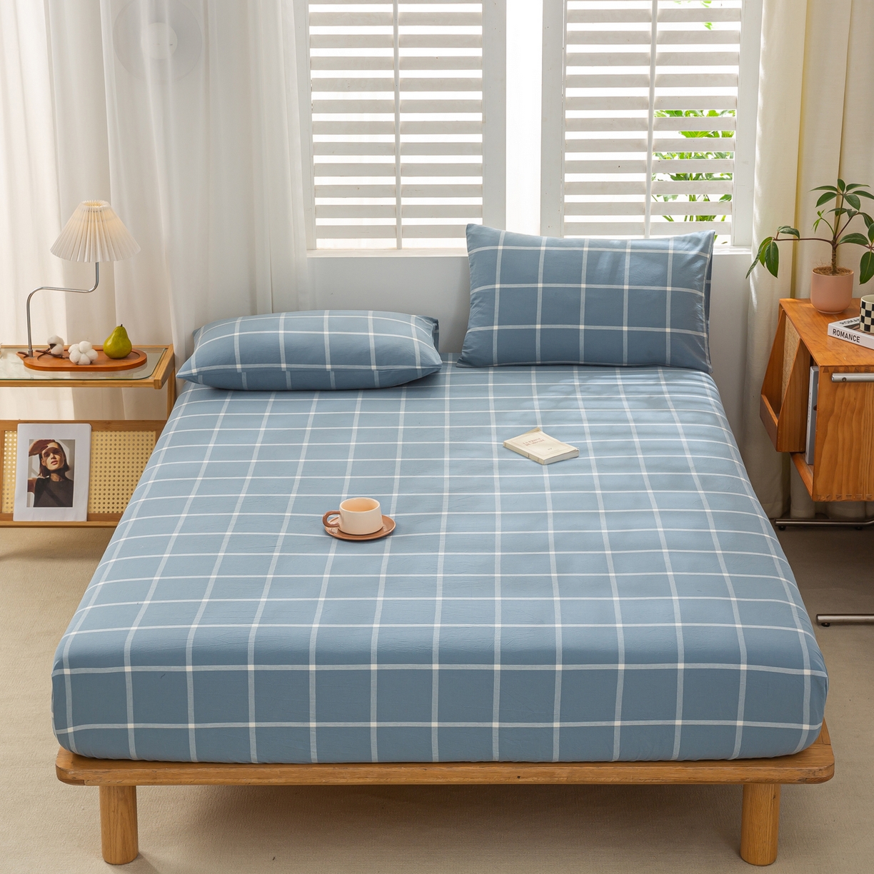 91家纺网 家纺一手货源 找家纺 （总）恋人优选 2026新款全棉纯棉水洗棉单床笠床笠单件