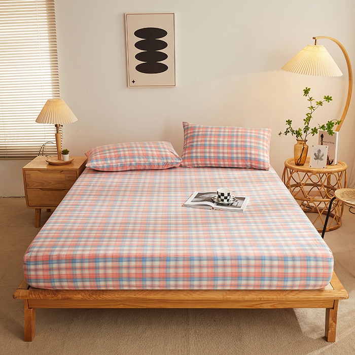 91家纺网 家纺一手货源 找家纺 （总）恋人优选 2026新款全棉纯棉水洗棉单床笠床笠单件