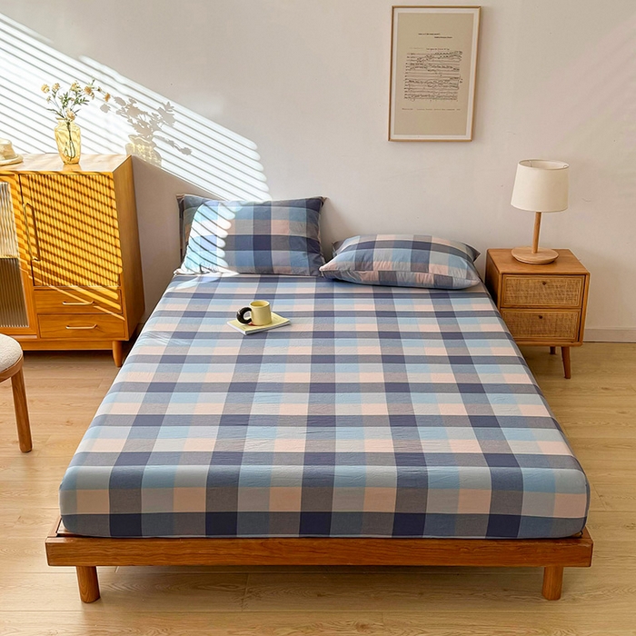 91家纺网 家纺一手货源 找家纺 （总）恋人优选 2026新款全棉纯棉水洗棉单床笠床笠单件