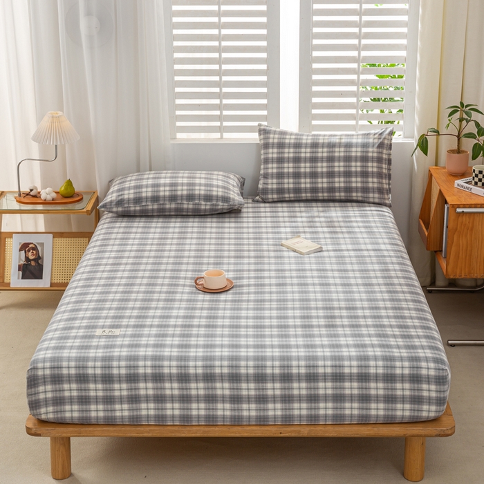 91家纺网 家纺一手货源 找家纺 （总）恋人优选 2026新款全棉纯棉水洗棉单床笠床笠单件