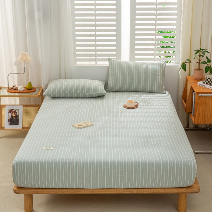 91家纺网 家纺一手货源 找家纺 （总）恋人优选 2026新款全棉纯棉水洗棉单床笠床笠单件