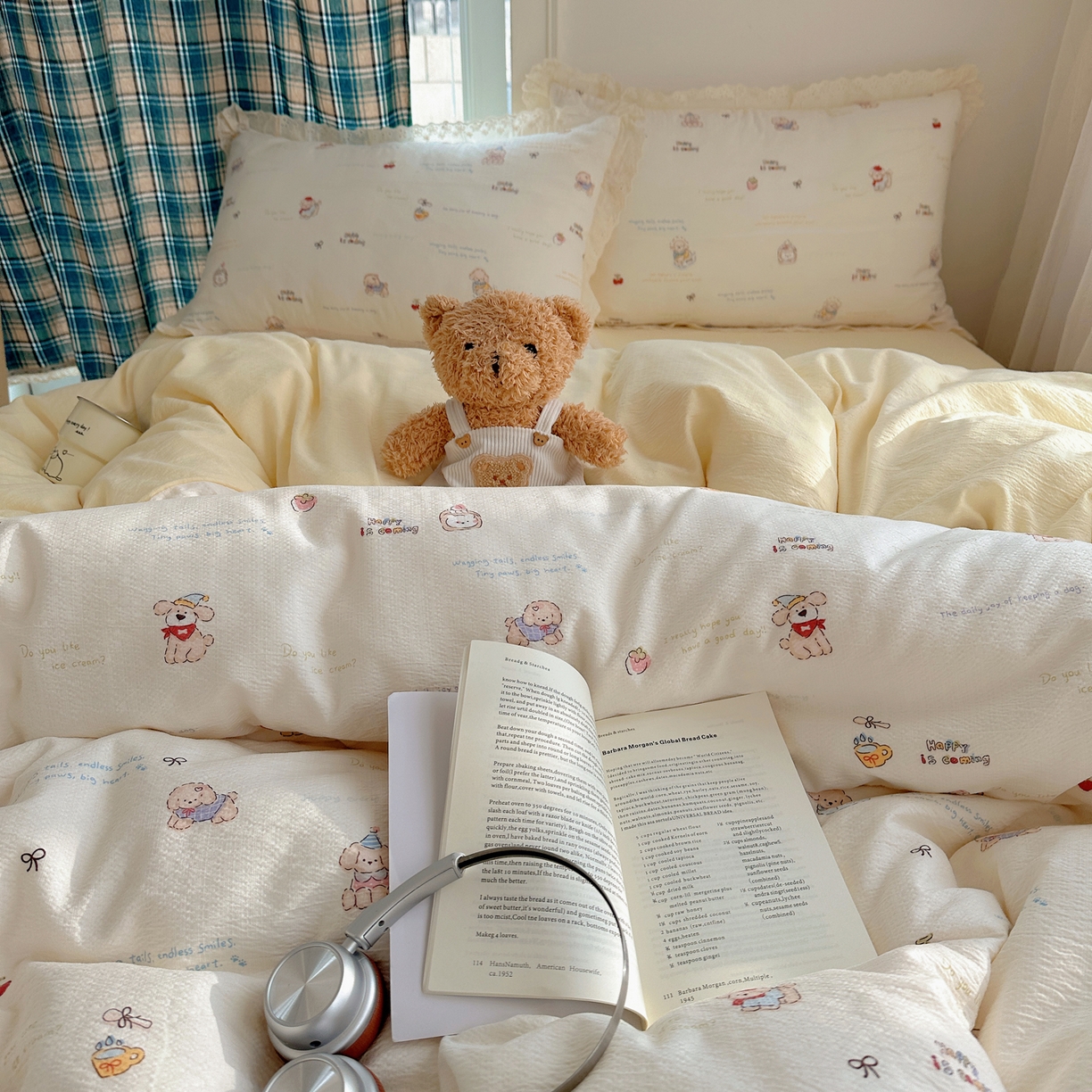 91家纺网 家纺一手货源 找家纺 （总）仟网汇 2026新款彩色花边皱皱纱四件套