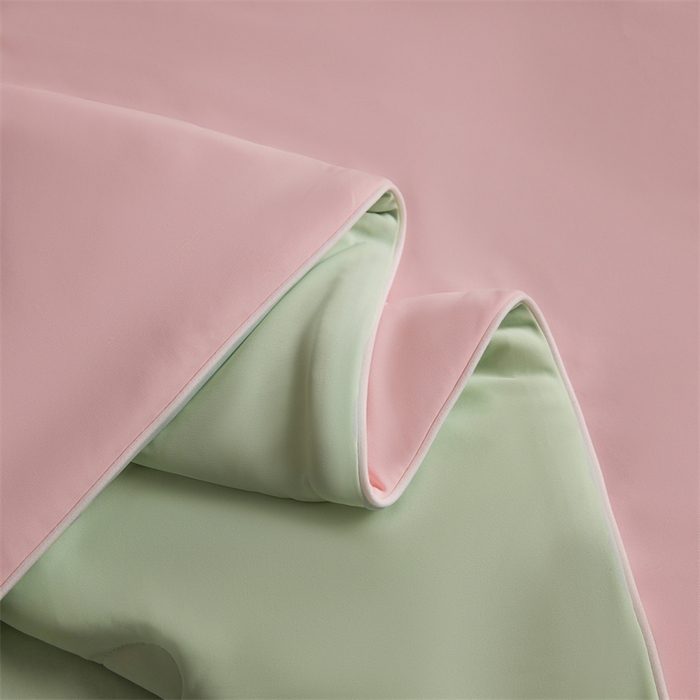 91家纺网 家纺一手货源 找家纺 雯豆家纺 2026春夏新款锦氨夏被空调被子被芯夏季凉感被小冰皮薄被子夏被夏凉被空调被 小冰皮-海棠粉+青柠绿