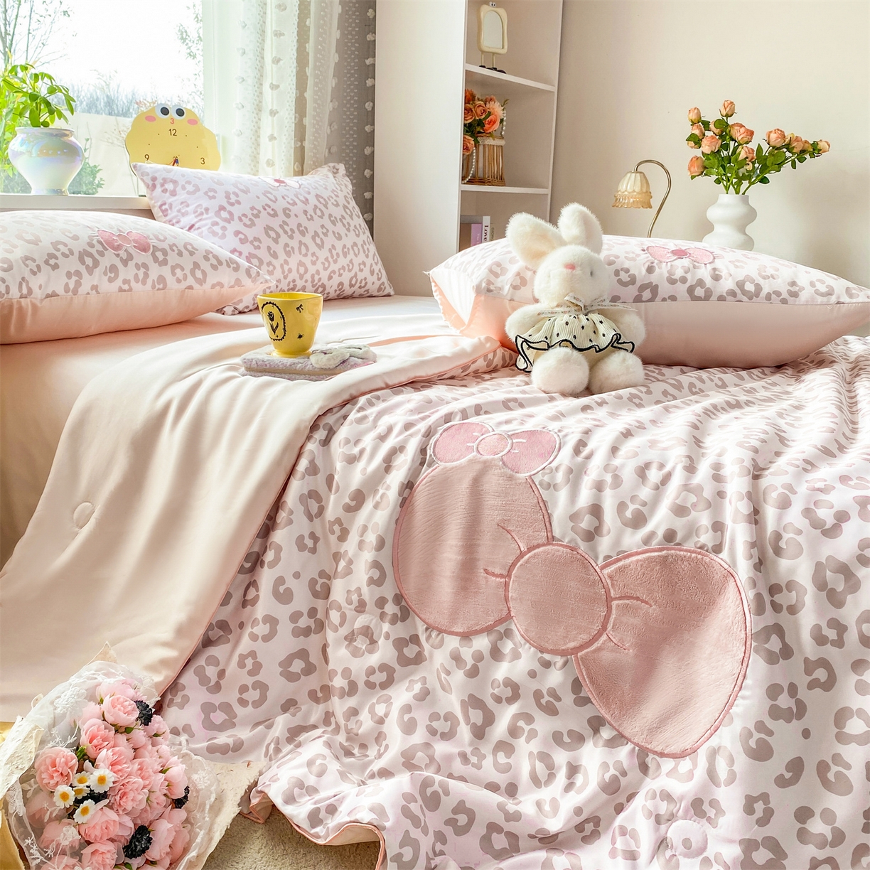 91家纺网 家纺一手货源 找家纺 （总）优贝家纺 2026新款水洗天丝冰天丝专版贴布绣夏被四件套系列