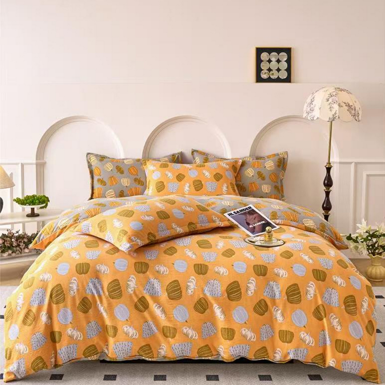 91家纺网 家纺一手货源 找家纺 （总）锦禧堂 2026新款舒适双层纱四件套系列