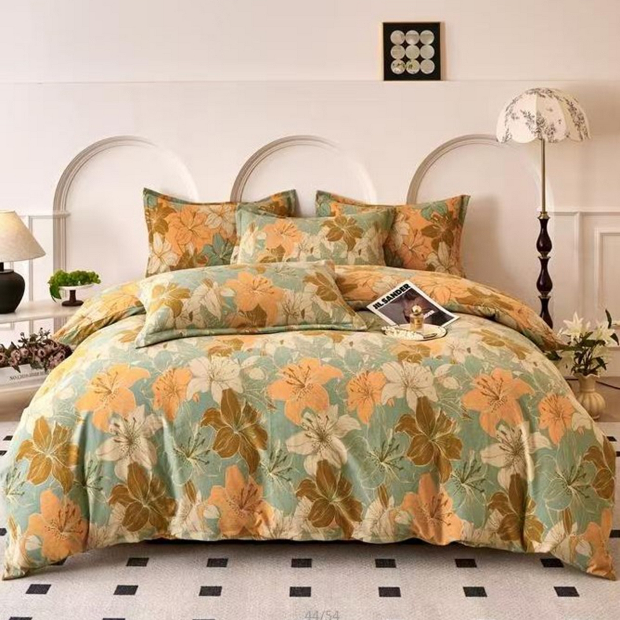 91家纺网 家纺一手货源 找家纺 （总）锦禧堂 2026新款舒适双层纱四件套系列