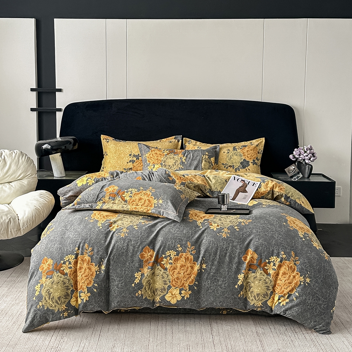 91家纺网 家纺一手货源 找家纺 （总）锦禧堂 2026新款舒适双层纱四件套系列