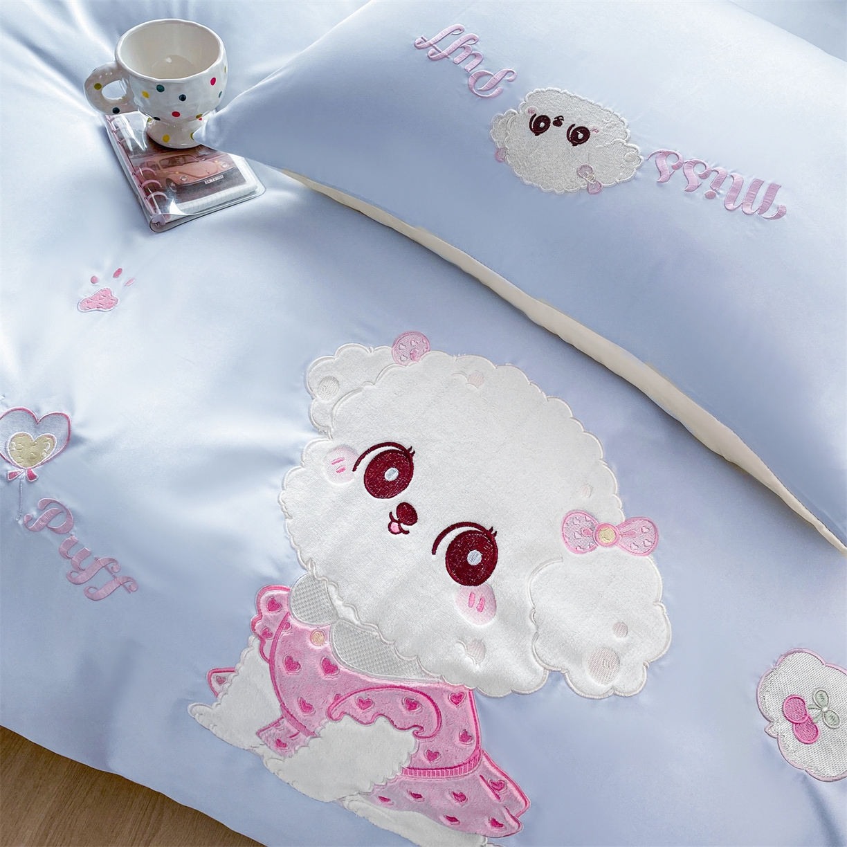 91家纺网 家纺一手货源 找家纺 （总）绒棉世家 2026新款水洗真丝天丝专版贴布绣四件套