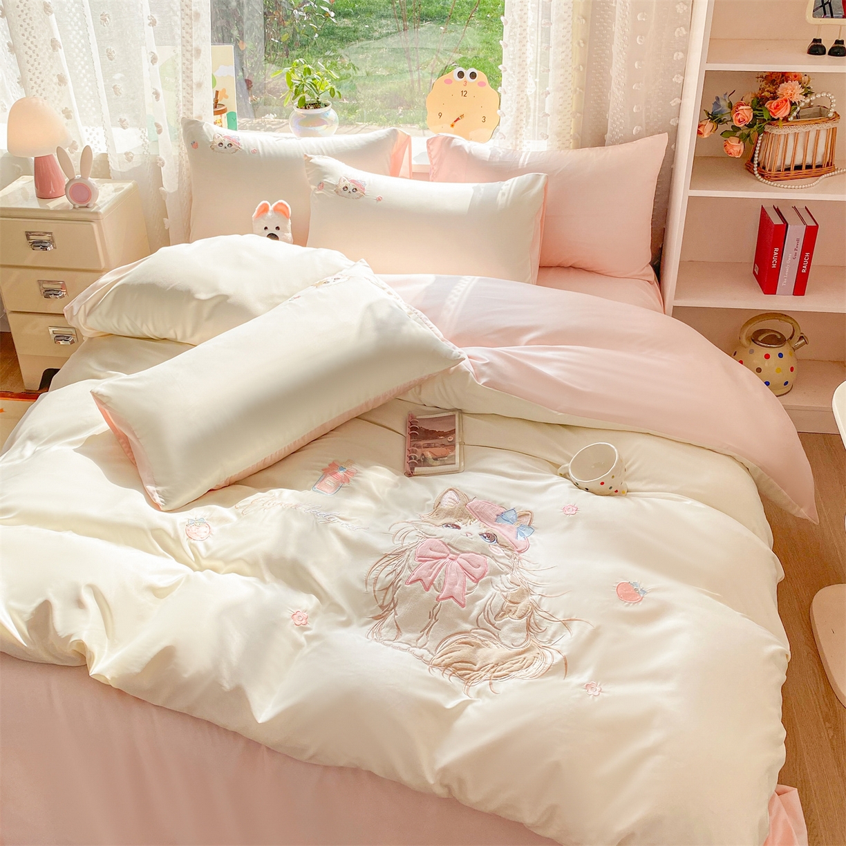 91家纺网 家纺一手货源 找家纺 （总）绒棉世家 2026新款水洗真丝天丝专版贴布绣四件套