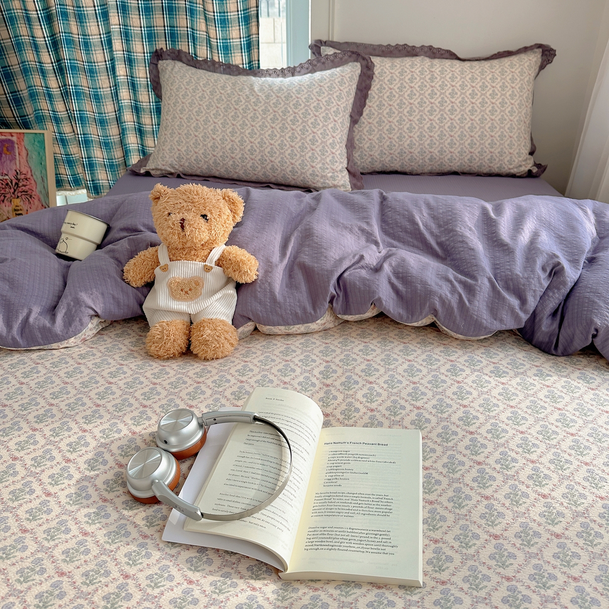 91家纺网 家纺一手货源 找家纺 仟网汇 2026新款彩色花边皱皱纱四件套 花蜜