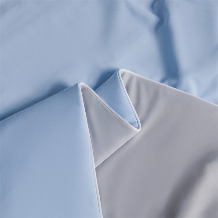 91家纺网 家纺一手货源 找家纺 雯豆家纺 2026春夏新款锦氨夏被空调被子被芯夏季凉感被小冰皮薄被子夏被夏凉被空调被 小冰皮-幽梦蓝+轻奢灰