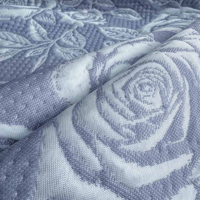 91家纺网 家纺一手货源 找家纺 伊人坊 2026新款A类550克凉感提花值过0.21冰豆豆家用凉席子三件套夏季---凉席款 玫瑰-蓝紫