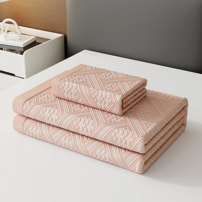 91家纺网 家纺一手货源 找家纺 （总）宜派家纺 2026新款PE凉感冰丝席三件套-床笠款