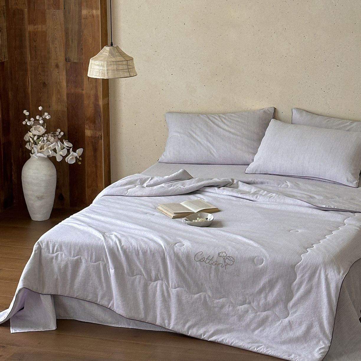 91家纺网 家纺一手货源 找家纺 一加一 2026新款透气简麻新疆棉花被夏被夏凉被空调被-棉花简麻 棉花简麻-紫