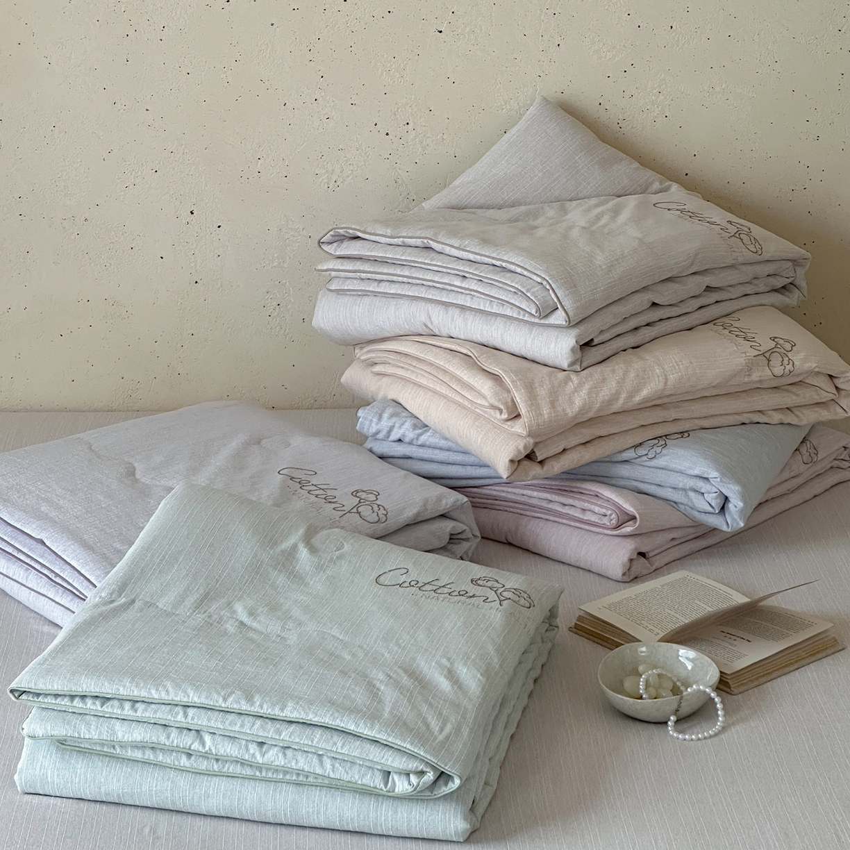 91家纺网 家纺一手货源 找家纺 一加一 2026新款透气简麻新疆棉花被夏被夏凉被空调被-棉花简麻 组合图仅供展示不可下单