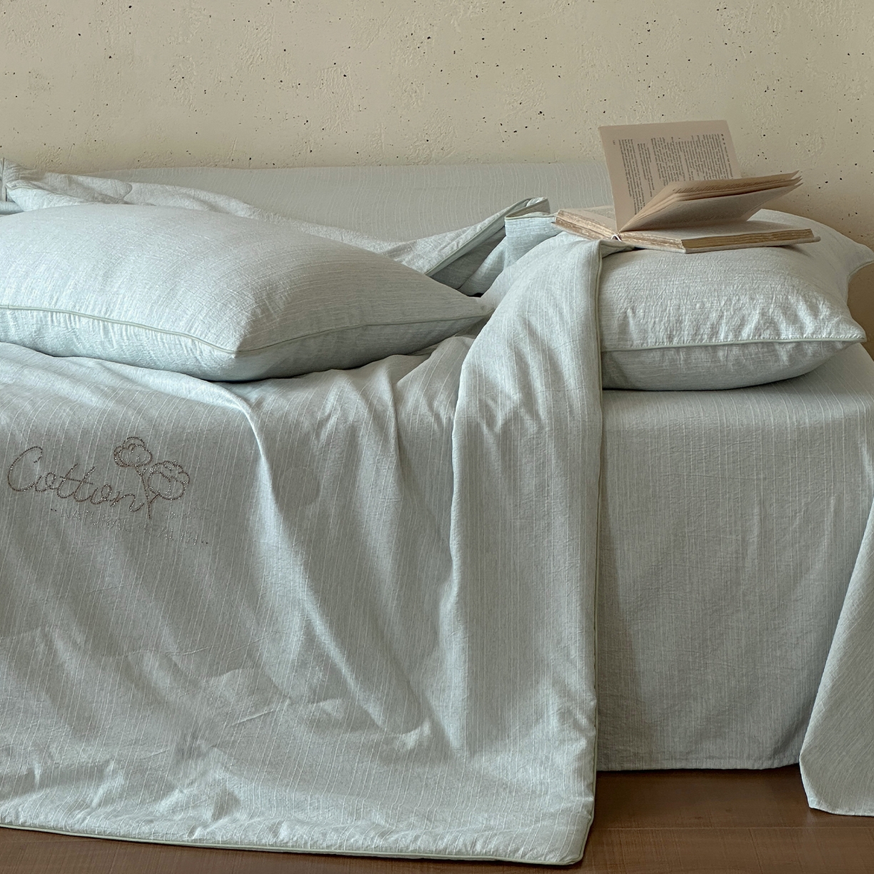 91家纺网 家纺一手货源 找家纺 一加一 2026新款透气简麻新疆棉花被夏被夏凉被空调被-棉花简麻 棉花简麻-绿