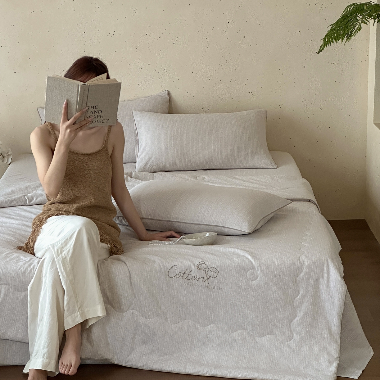 91家纺网 家纺一手货源 找家纺 一加一 2026新款透气简麻新疆棉花被夏被夏凉被空调被-棉花简麻 棉花简麻-米