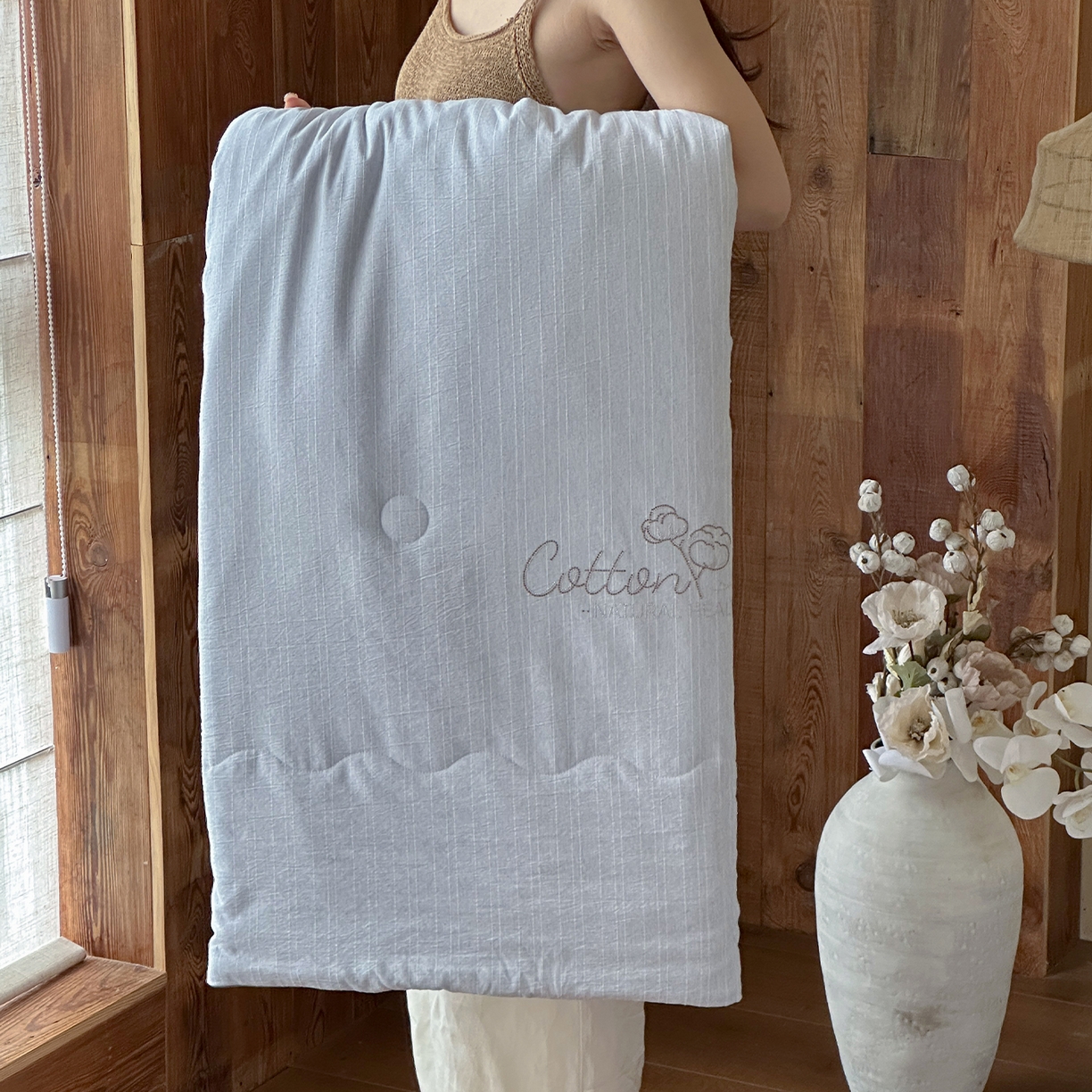 91家纺网 家纺一手货源 找家纺 一加一 2026新款透气简麻新疆棉花被夏被夏凉被空调被-棉花简麻 棉花简麻-蓝