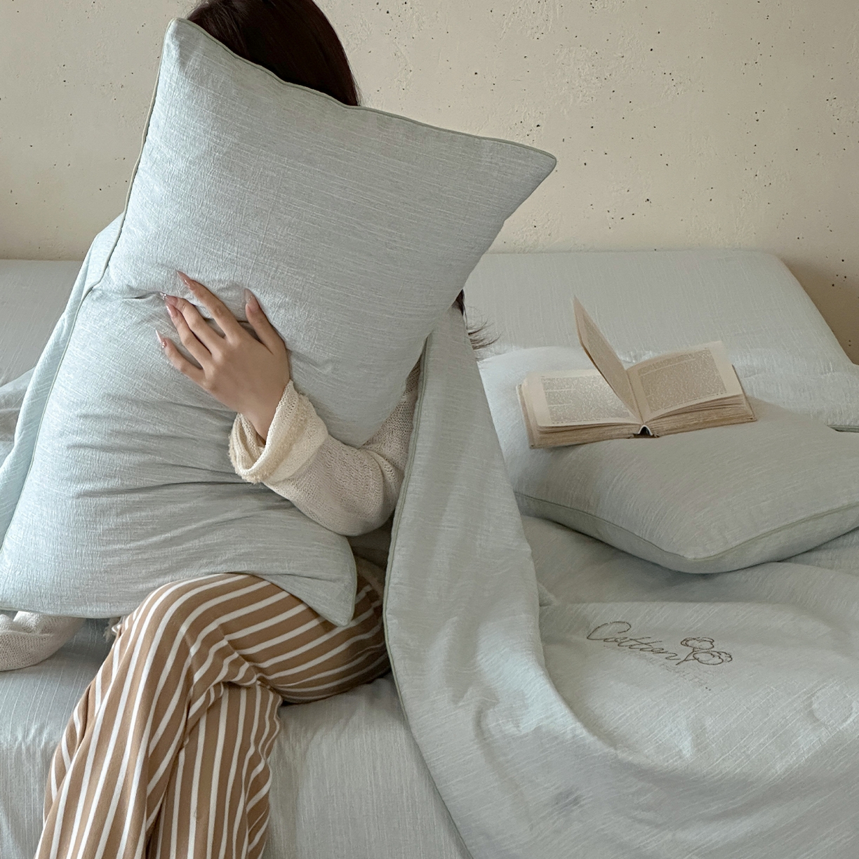 91家纺网 家纺一手货源 找家纺 一加一 2026新款透气简麻新疆棉花被夏被夏凉被空调被-棉花简麻 棉花简麻-绿