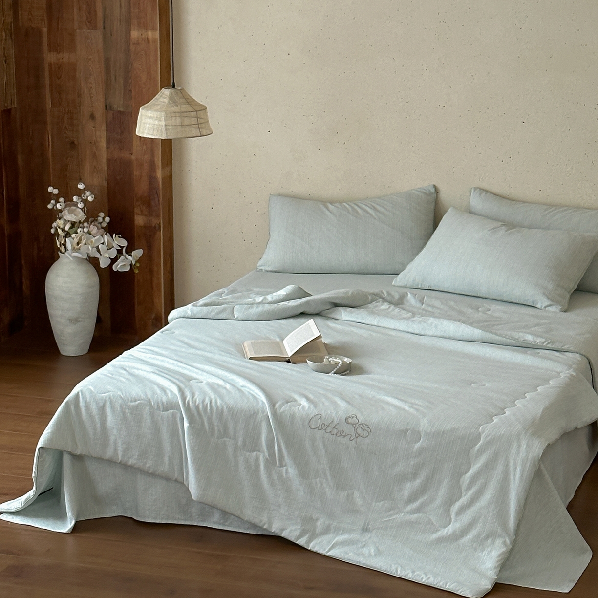 91家纺网 家纺一手货源 找家纺 一加一 2026新款透气简麻新疆棉花被夏被夏凉被空调被-棉花简麻 棉花简麻-绿