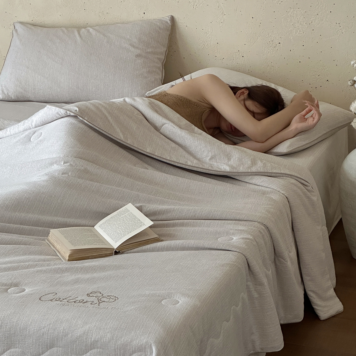 91家纺网 家纺一手货源 找家纺 一加一 2026新款透气简麻新疆棉花被夏被夏凉被空调被-棉花简麻 棉花简麻-米