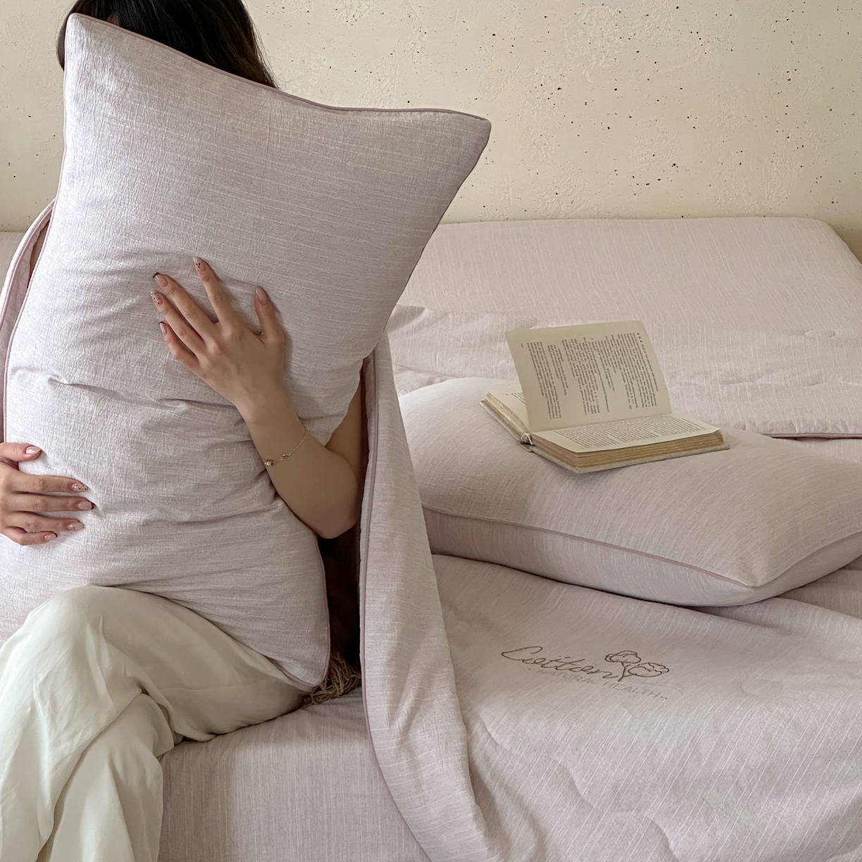 91家纺网 家纺一手货源 找家纺 一加一 2026新款透气简麻新疆棉花被夏被夏凉被空调被-棉花简麻 棉花简麻-粉