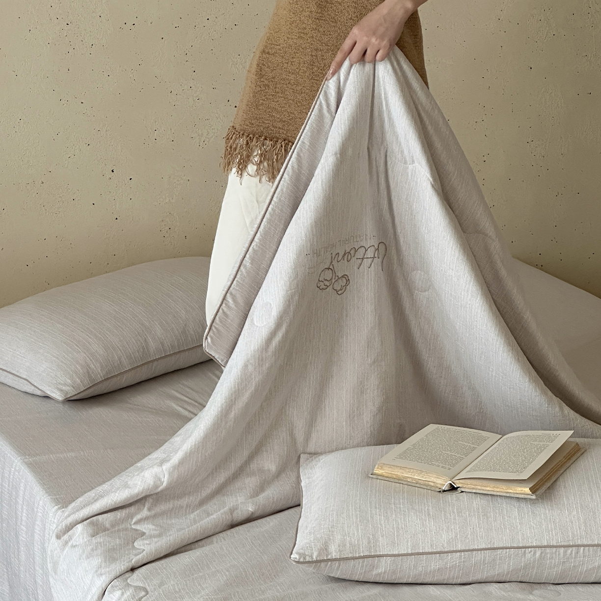 91家纺网 家纺一手货源 找家纺 一加一 2026新款透气简麻新疆棉花被夏被夏凉被空调被-棉花简麻 棉花简麻-米