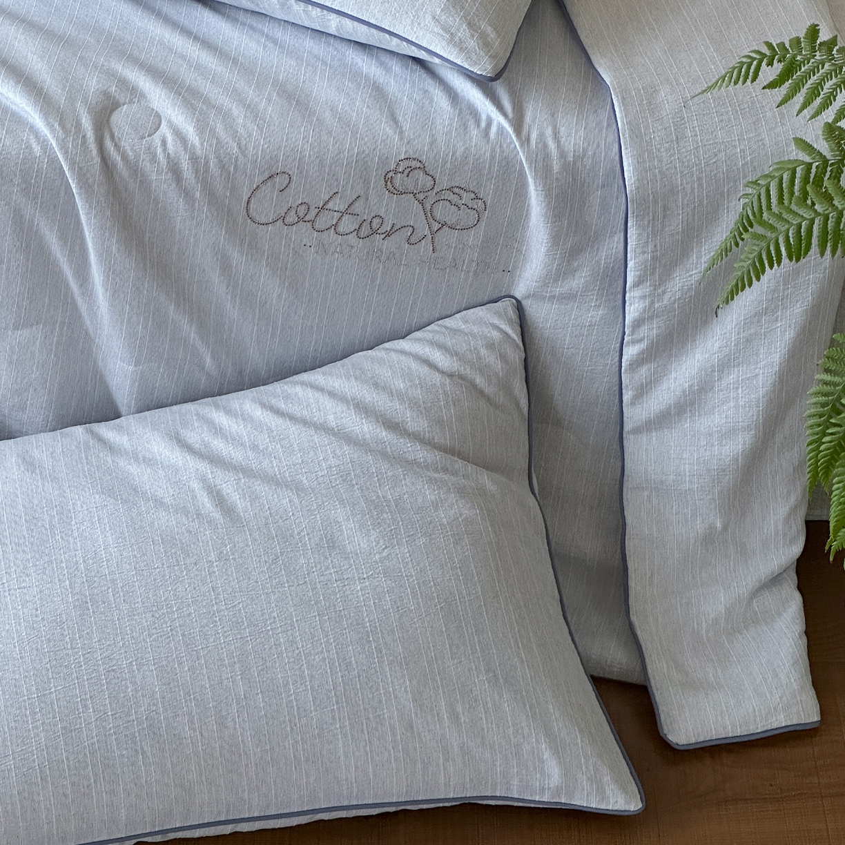 91家纺网 家纺一手货源 找家纺 一加一 2026新款透气简麻新疆棉花被夏被夏凉被空调被-棉花简麻 棉花简麻-蓝