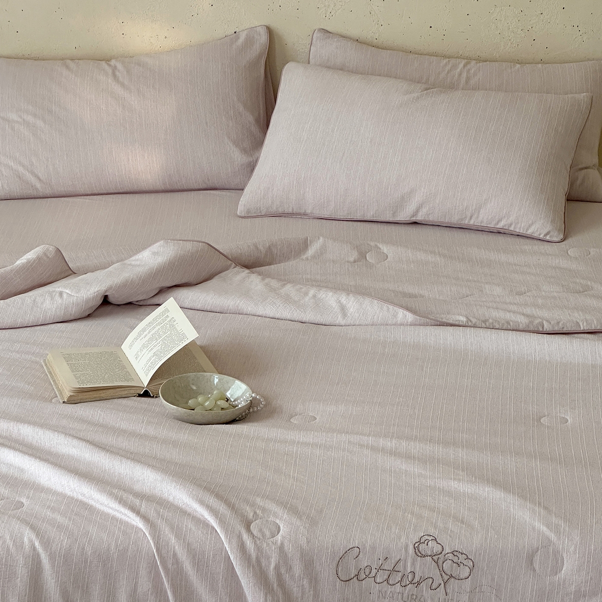 91家纺网 家纺一手货源 找家纺 一加一 2026新款透气简麻新疆棉花被夏被夏凉被空调被-棉花简麻 棉花简麻-粉