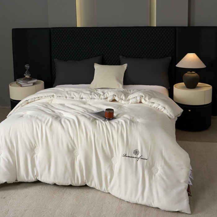 91家纺网 家纺一手货源 找家纺 （总）丽卡家纺 2026春夏新款丽锦棉毕加索羊绒纤维春秋被 被子被芯