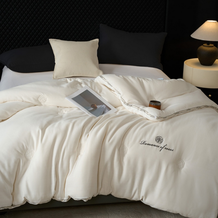 91家纺网 家纺一手货源 找家纺 （总）丽卡家纺 2026春夏新款丽锦棉毕加索羊绒纤维春秋被 被子被芯