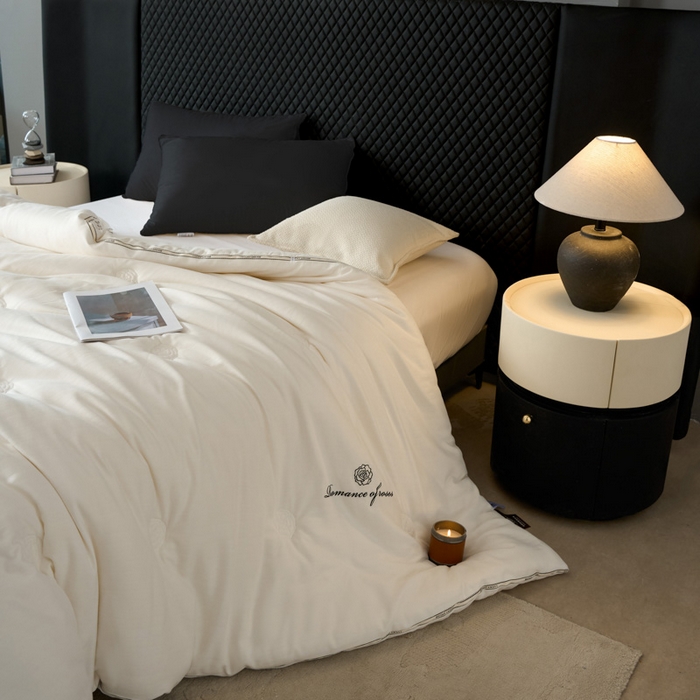 91家纺网 家纺一手货源 找家纺 丽卡家纺 2026春夏新款丽锦棉毕加索羊绒纤维春秋被 被子被芯 毕加索羊绒被-风格一