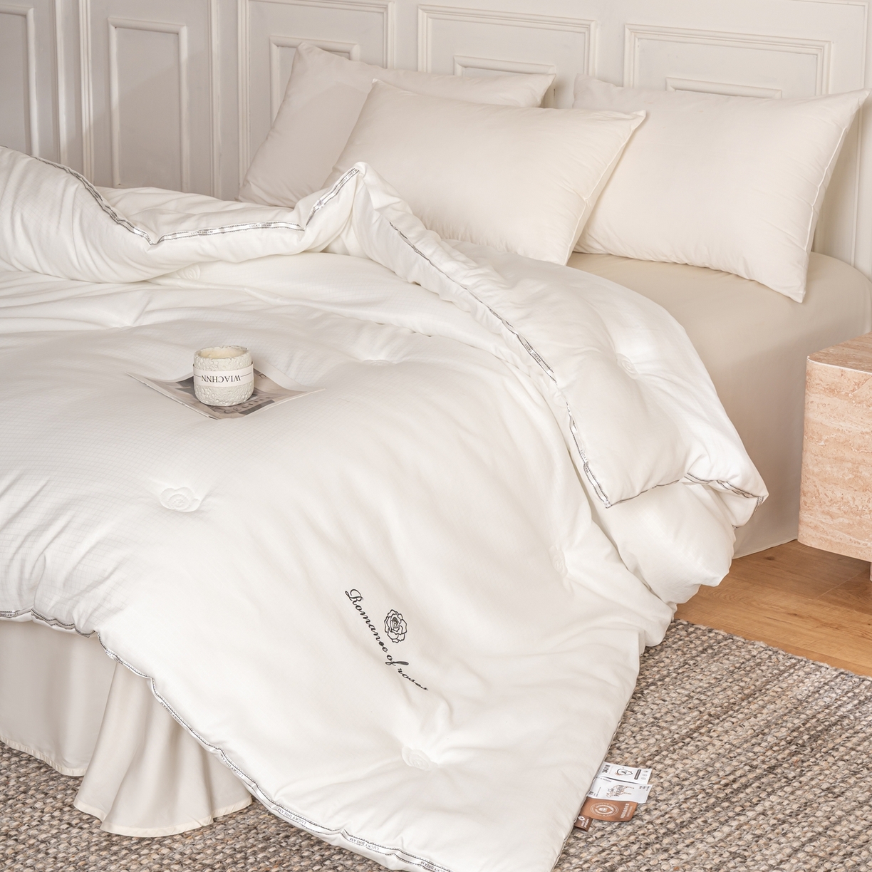 91家纺网 家纺一手货源 找家纺 丽卡家纺 2026春夏新款丽锦棉毕加索羊绒纤维春秋被 被子被芯 毕加索羊绒被-风格二