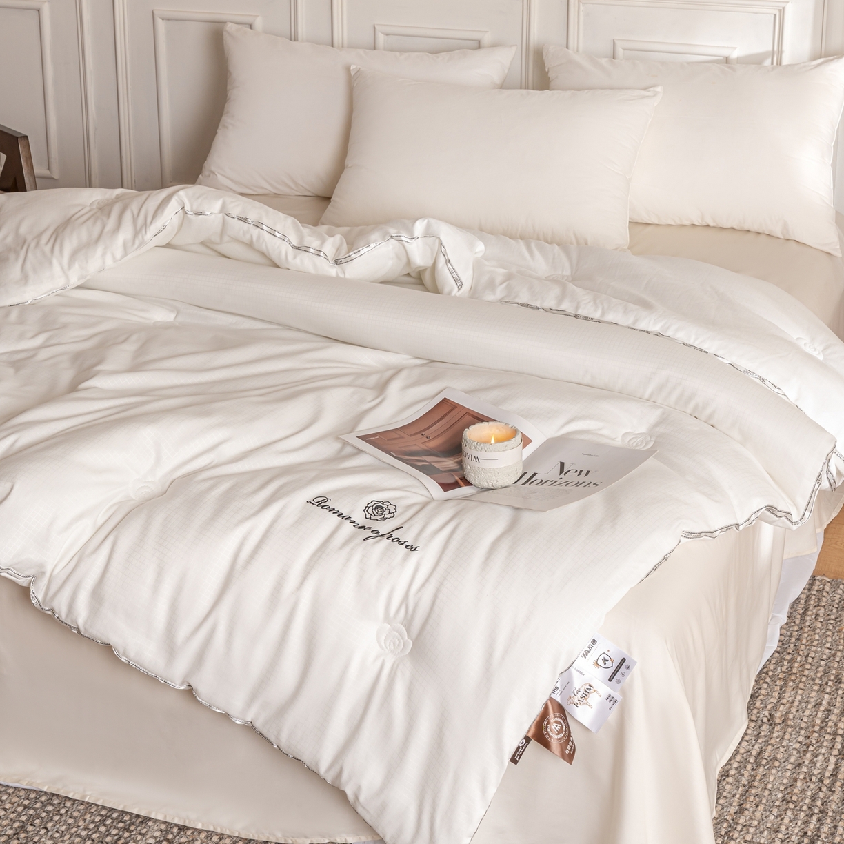 91家纺网 家纺一手货源 找家纺 丽卡家纺 2026春夏新款丽锦棉毕加索羊绒纤维春秋被 被子被芯 毕加索羊绒被-风格二