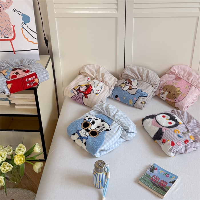 91家纺网 家纺一手货源 找家纺 （总）暖生活 2026新款全棉水洗棉毛巾绣夏被春秋被四件套