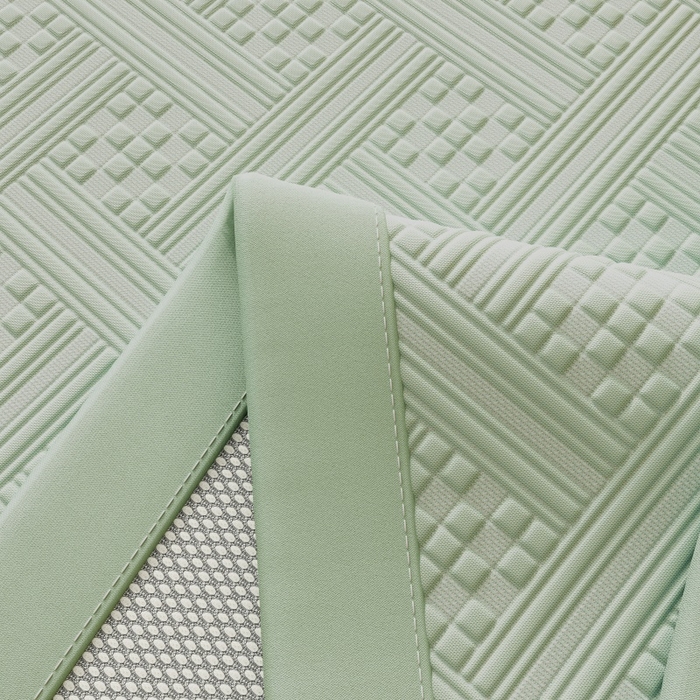 91家纺网 家纺一手货源 找家纺 宜派家纺 2026新款PE凉感冰丝席三件套-床笠款 织序 -绿