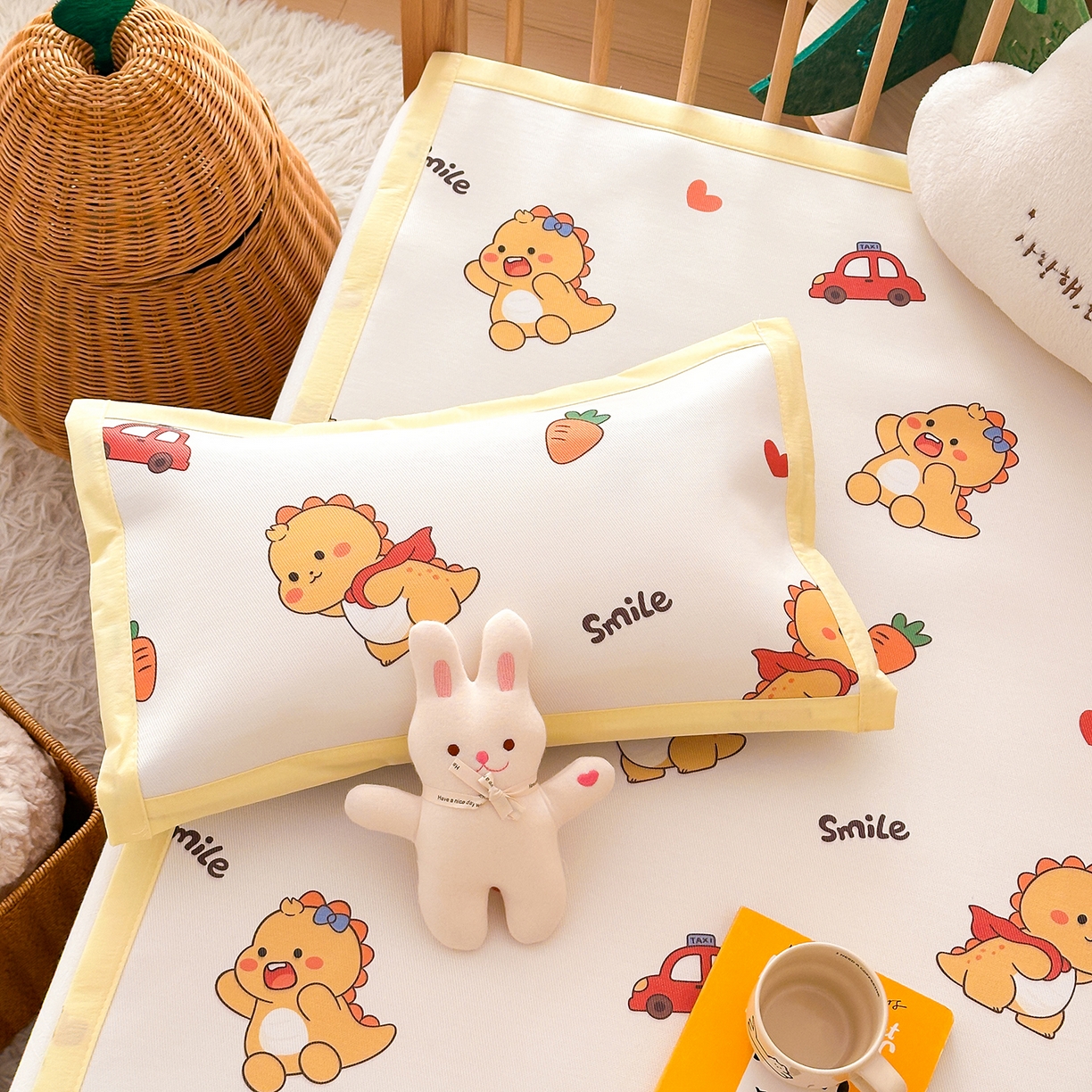 91家纺网 家纺一手货源 找家纺 （总）嗨生活 2026新款冰丝枕套儿童枕套幼儿园单枕套枕套单件