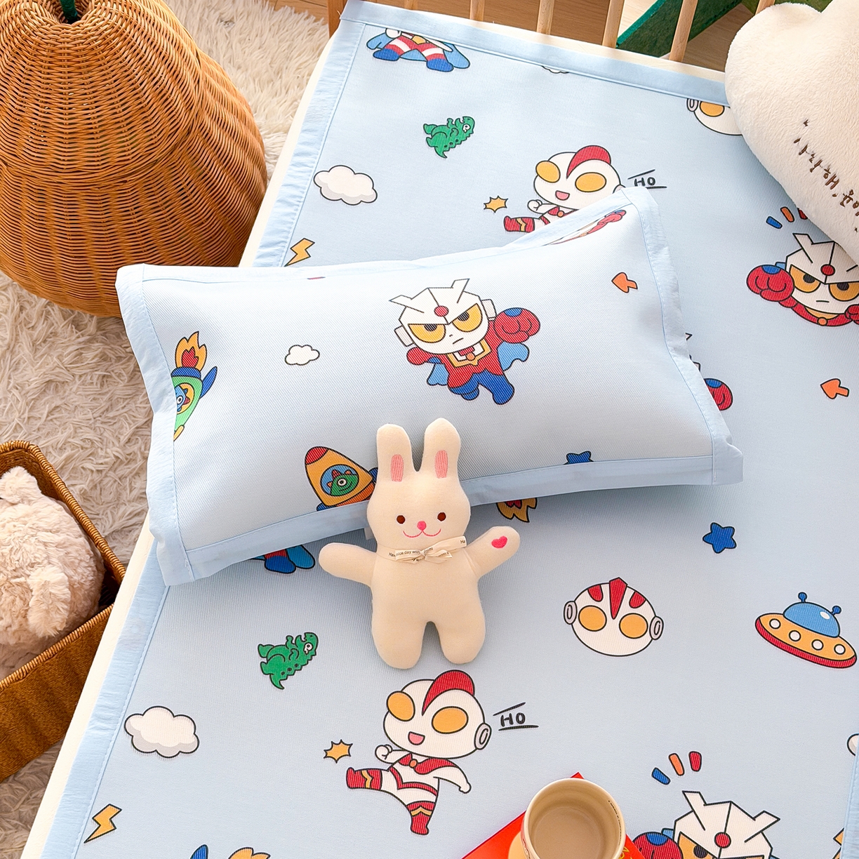 91家纺网 家纺一手货源 找家纺 （总）嗨生活 2026新款冰丝枕套儿童枕套幼儿园单枕套枕套单件