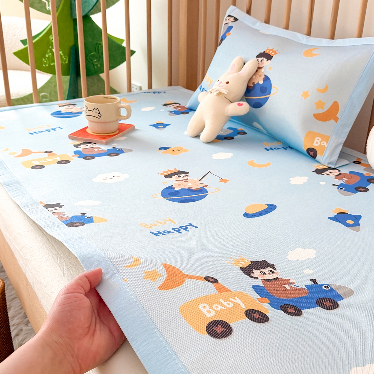 91家纺网 家纺一手货源 找家纺 嗨生活 2026新款冰丝枕套儿童枕套幼儿园单枕套枕套单件 快乐男孩