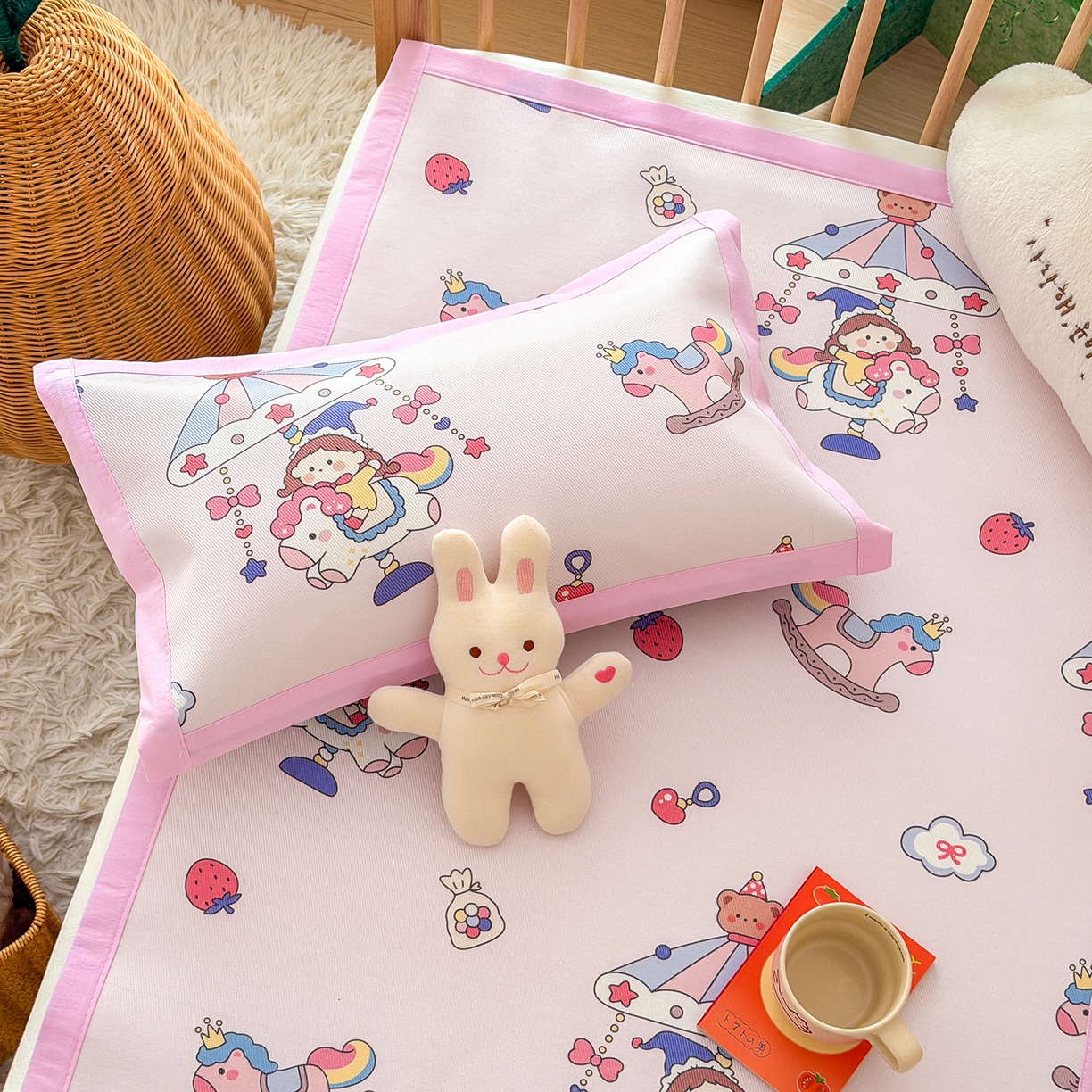 嗨生活 2026新款冰丝枕套儿童枕套幼儿园单枕套枕套单件 公主女孩