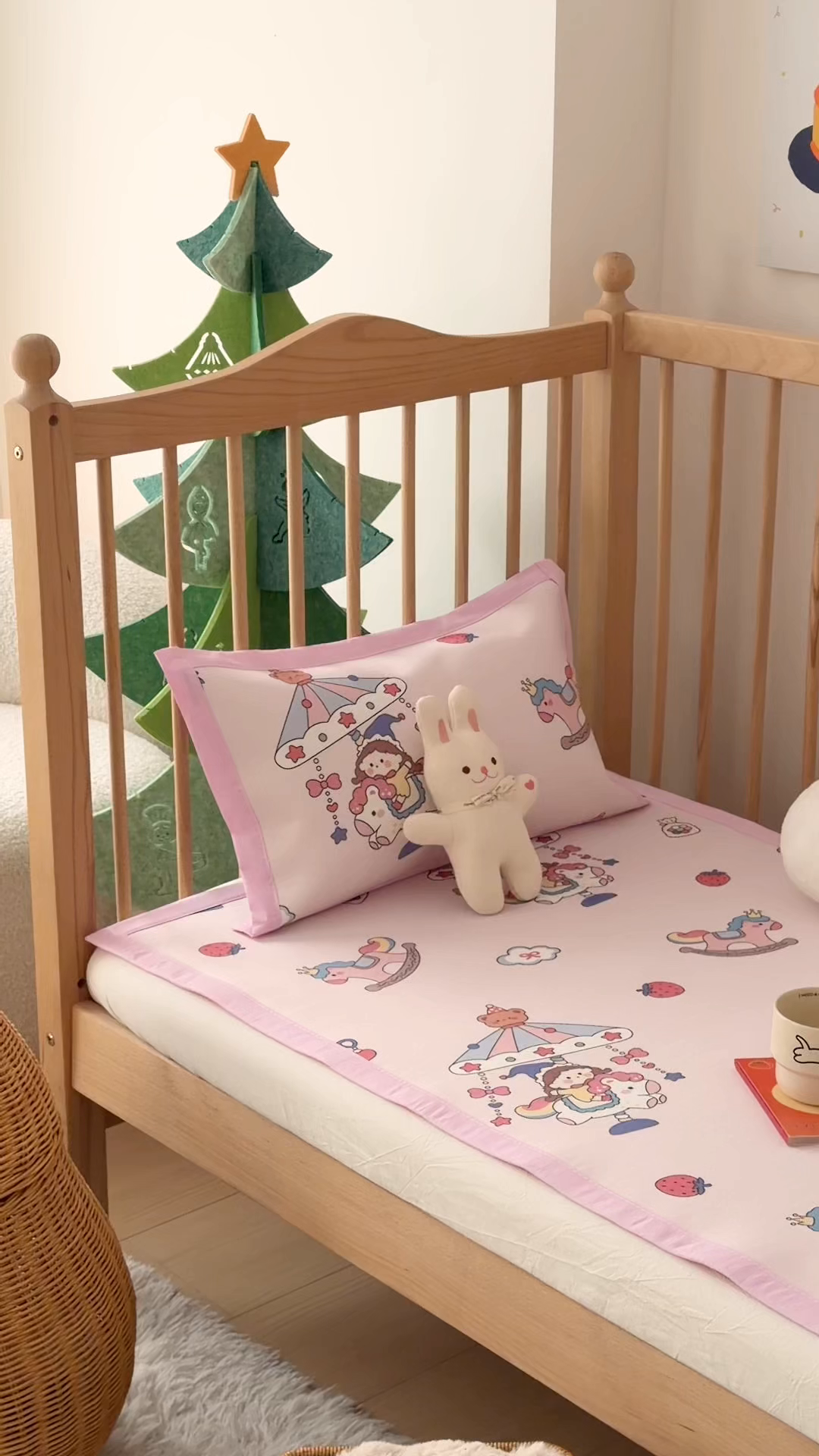 91家纺网 家纺一手货源 找家纺 嗨生活 2026新款冰丝枕套儿童枕套幼儿园单枕套枕套单件 公主女孩