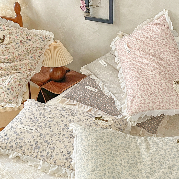 91家纺网 家纺一手货源 找家纺 （总）她喜爱枕芯 2026新款小碎花棉麻荞麦枕