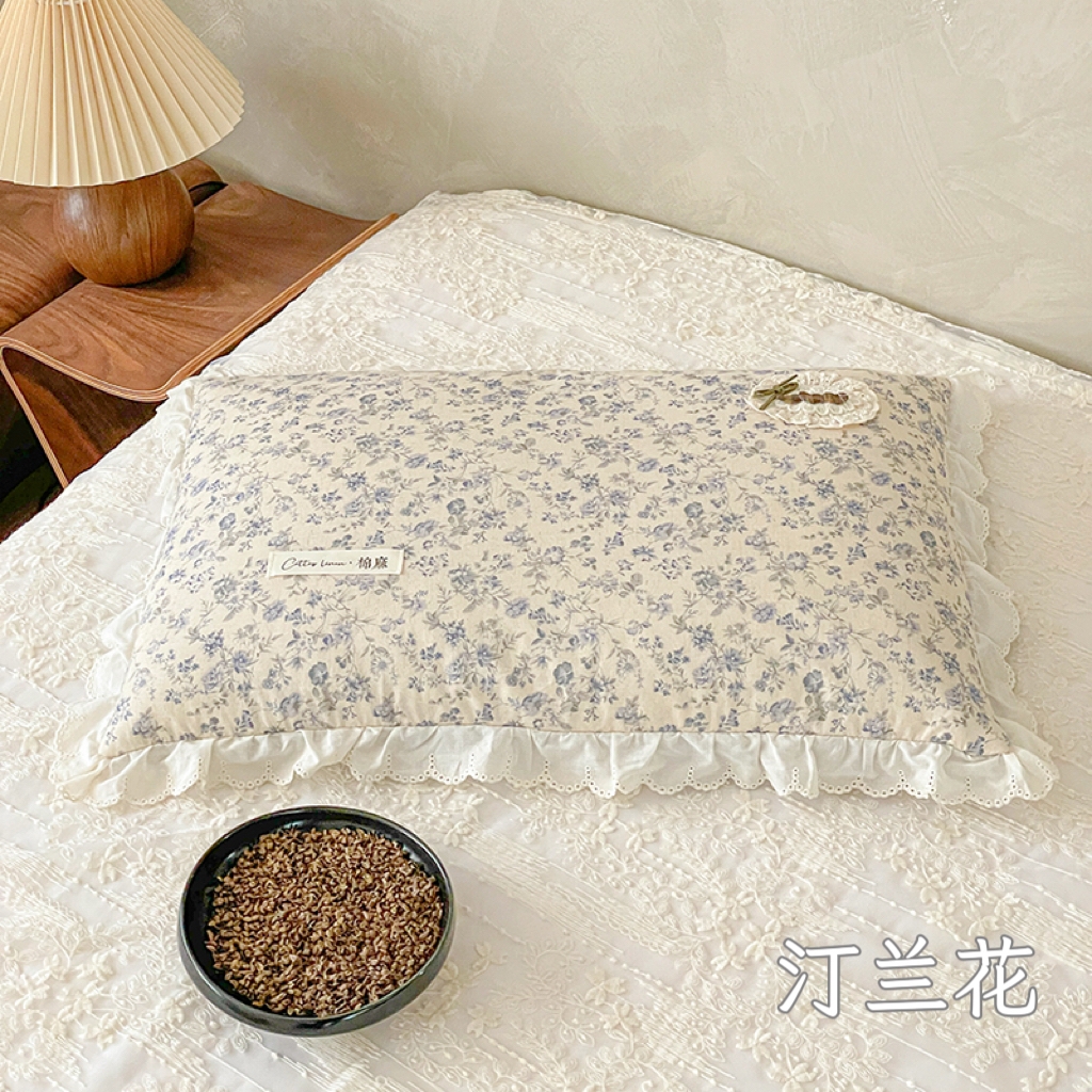 91家纺网 家纺一手货源 找家纺 （总）她喜爱枕芯 2026新款小碎花棉麻荞麦枕