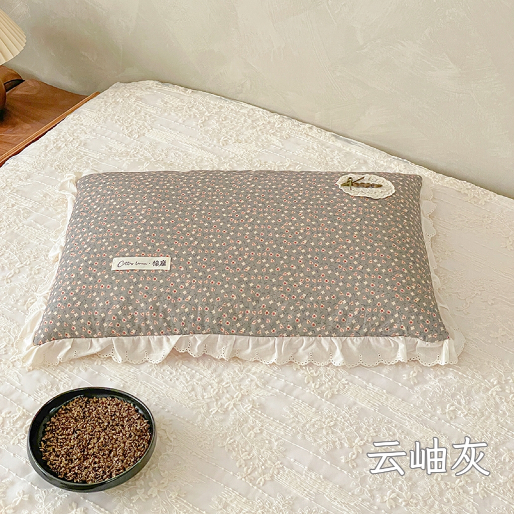 91家纺网 家纺一手货源 找家纺 （总）她喜爱枕芯 2026新款小碎花棉麻荞麦枕