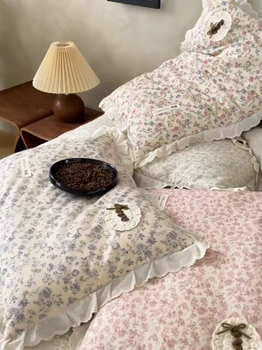 91家纺网 家纺一手货源 找家纺 （总）她喜爱枕芯 2026新款小碎花棉麻荞麦枕